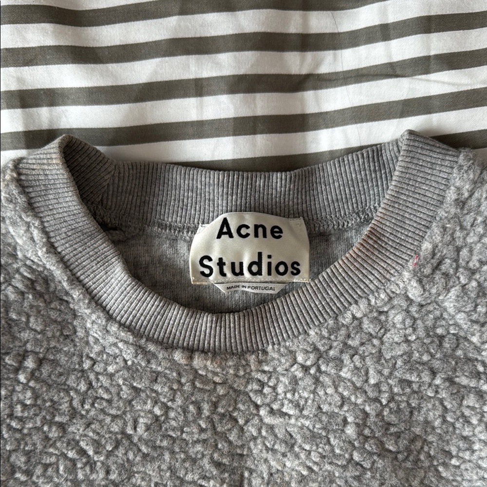 Acne Studios Gray Textured Sweater